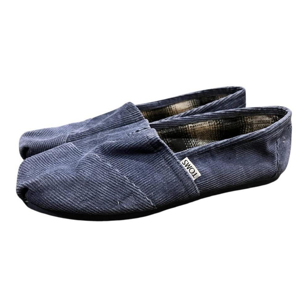 Toms classic alpargata navy blue corderoy